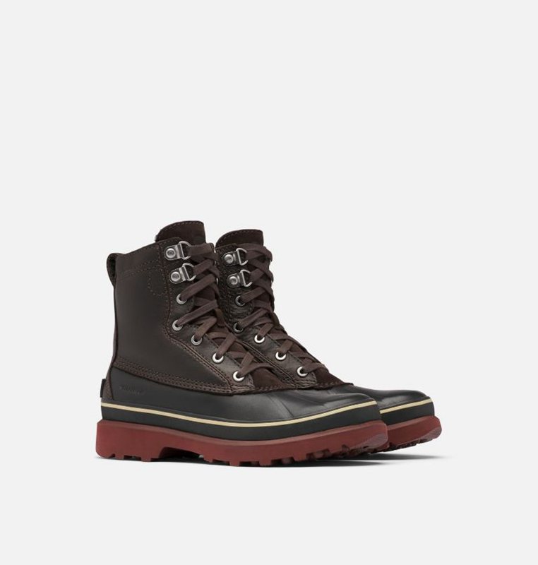 Mens Sneakers Black Brown - Sorel Caribou™ Storm Boot - 796-RCJSNV